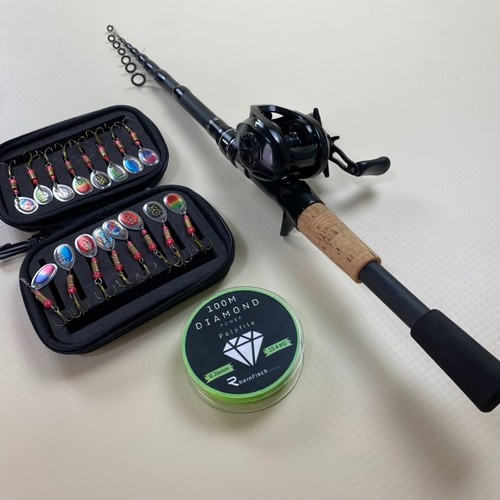 Baitcaster teleskopruten set - baitcaster,
