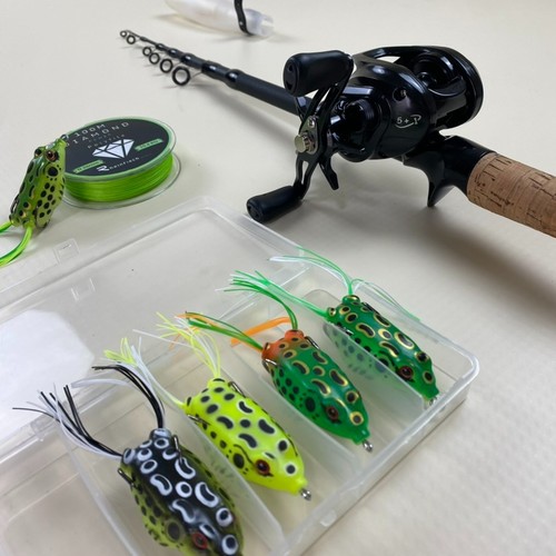 Baitcaster teleskopruten set - baitcaster,