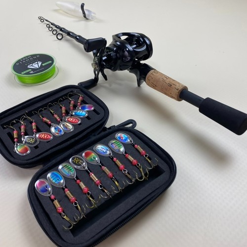 Baitcaster teleskopruten set - baitcaster,