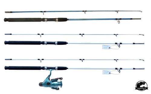 Angelrute set mit rolle hard - set,